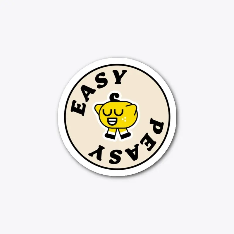 Easy Peasy Sticker & Mug